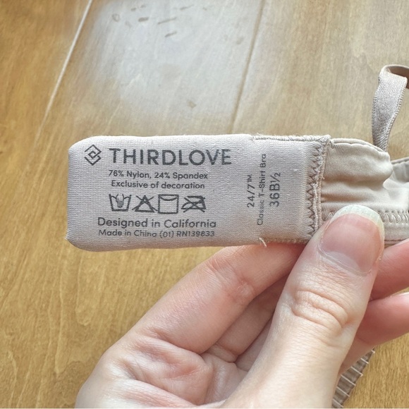 Set of 2 ThirdLove 24/7 Classic T-Shirt Bras, Size 36B1/2, Taupe - Picture 13 of 14